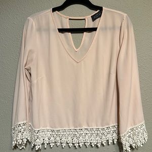 ASTR lace trim top